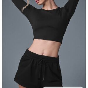NWT Alosoft Crop Finesse Long Sleeve